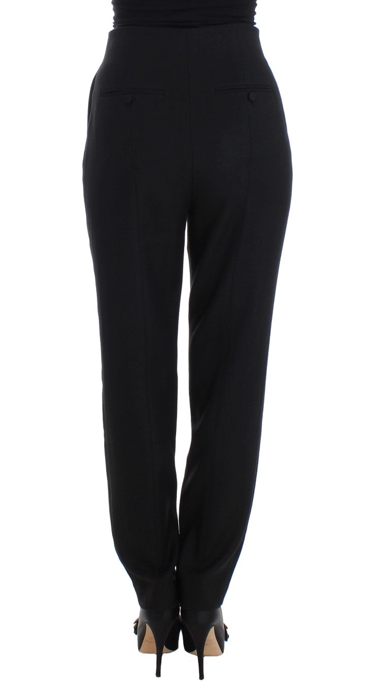 Elegant High-Waist Black Pants