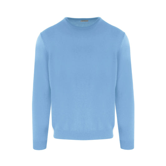 Ice Blue Cashmere Roundneck Sweater