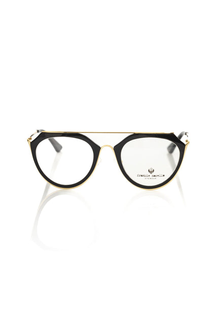 Aviator-Style Chic Eyeglasses with Gold Accents