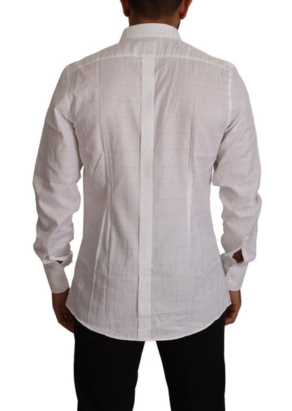 Camisa de vestir elegante de algodón blanca - Corte slim