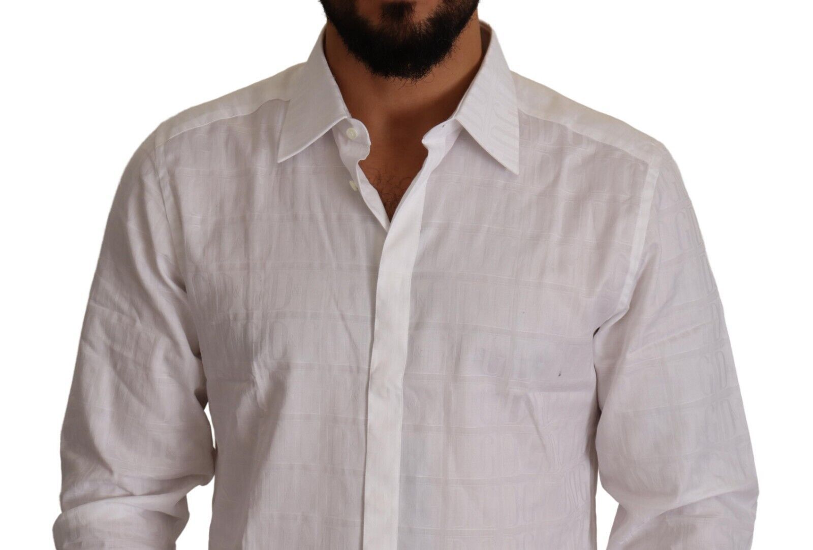 Camisa de vestir elegante de algodón blanca - Corte slim