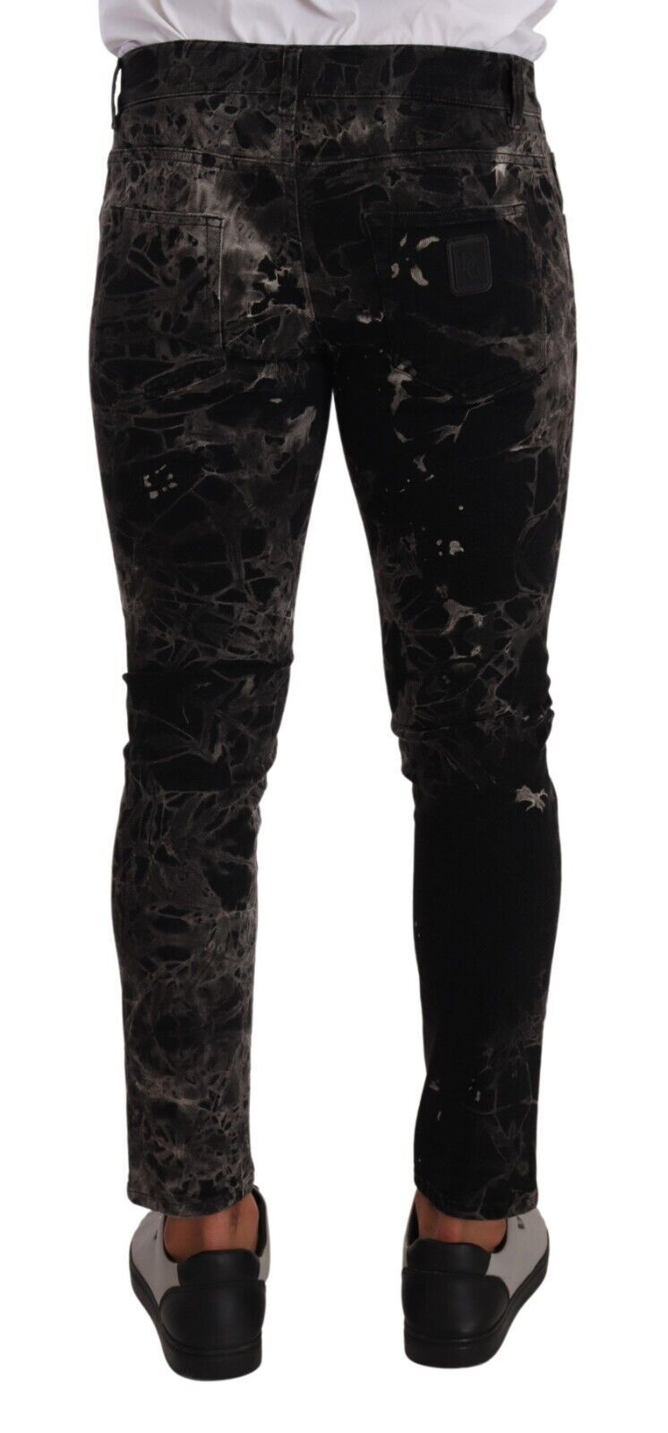 Slim-fit skinny jeans met patroon