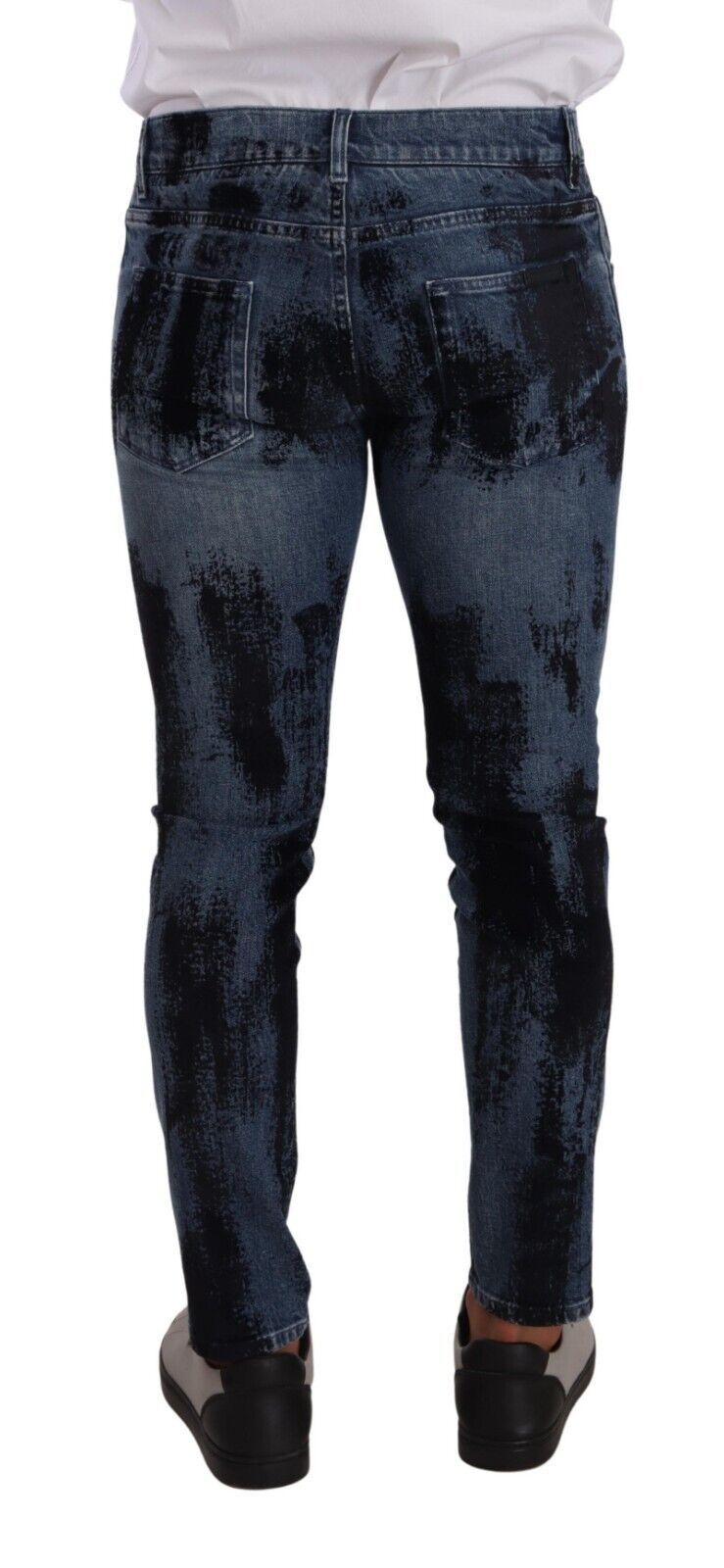 Italiaanse designer skinny slim-fit jeans