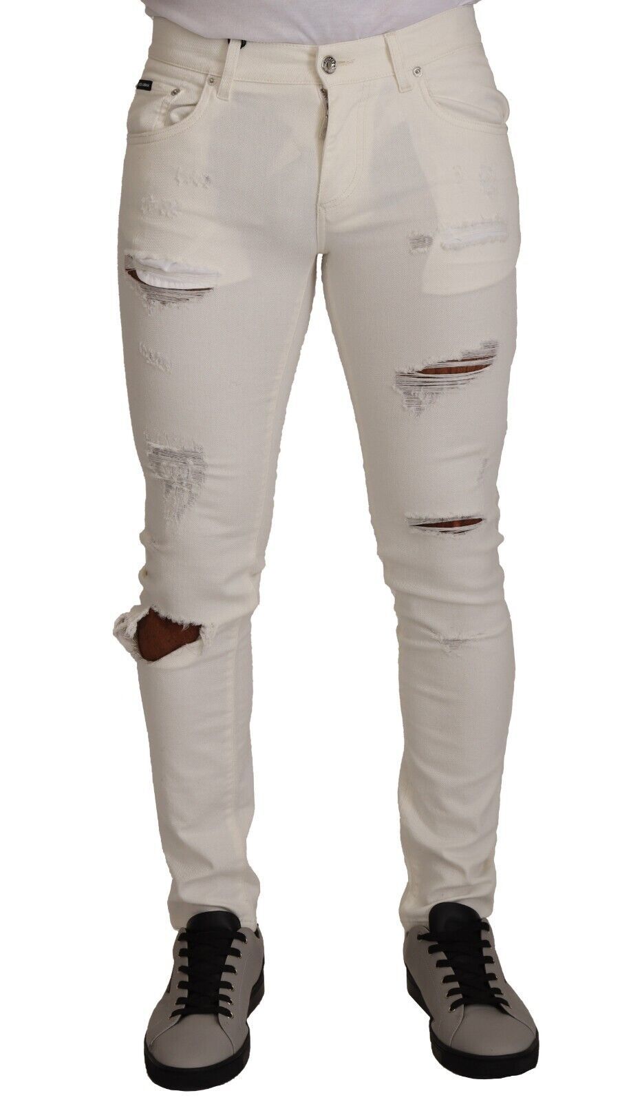 Elegante witte skinny denimjeans