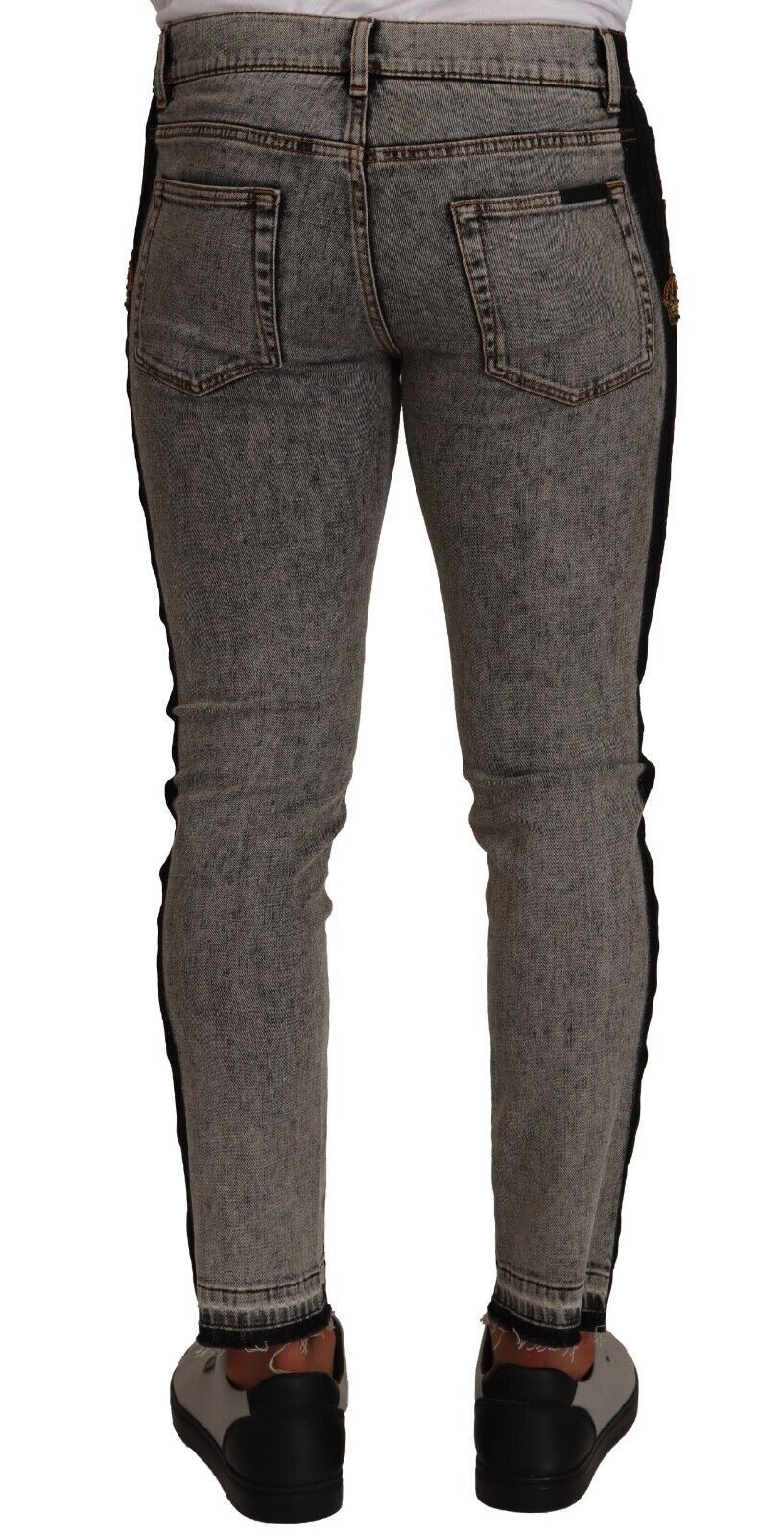 Chique verfraaide skinny jeans met kroon