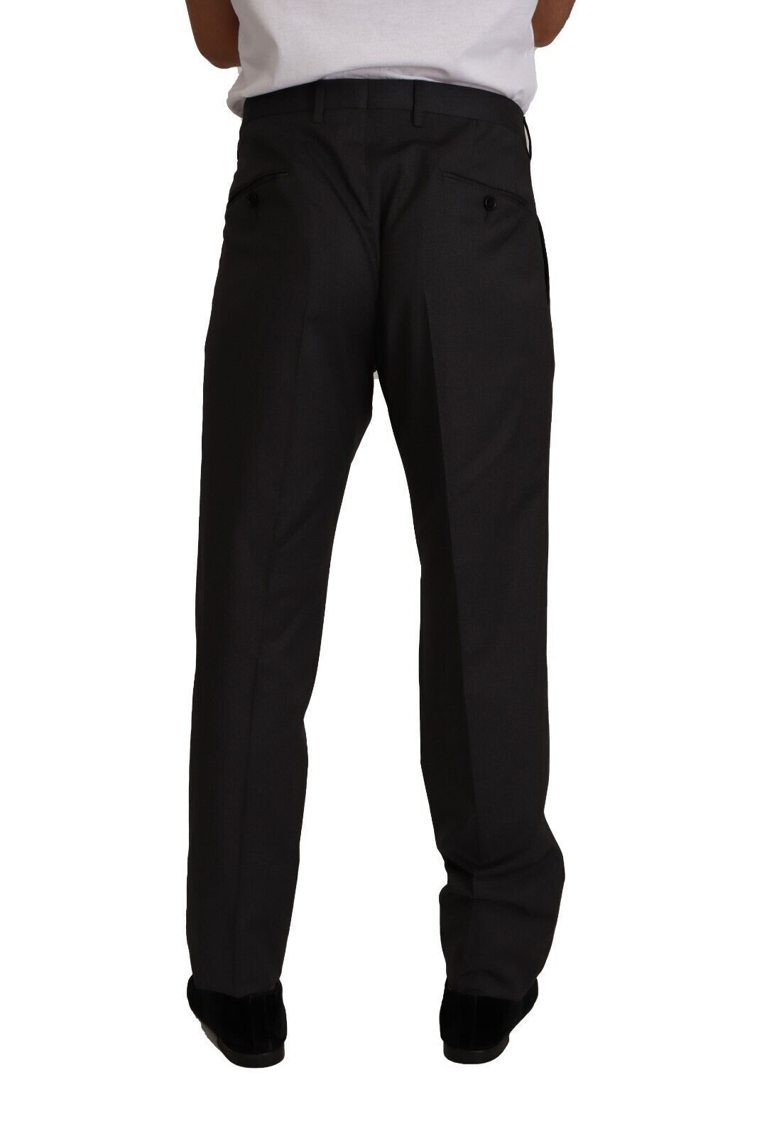 Elegante grijze wollen broek