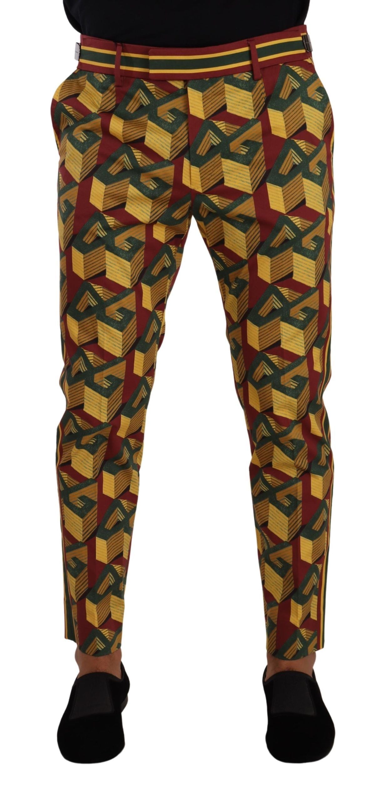 Pantalones cónicos multicolores elegantes para hombre