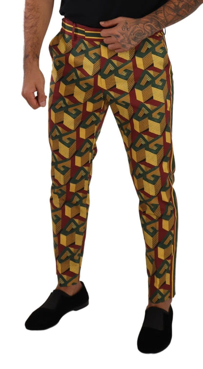 Pantalones cónicos multicolores elegantes para hombre