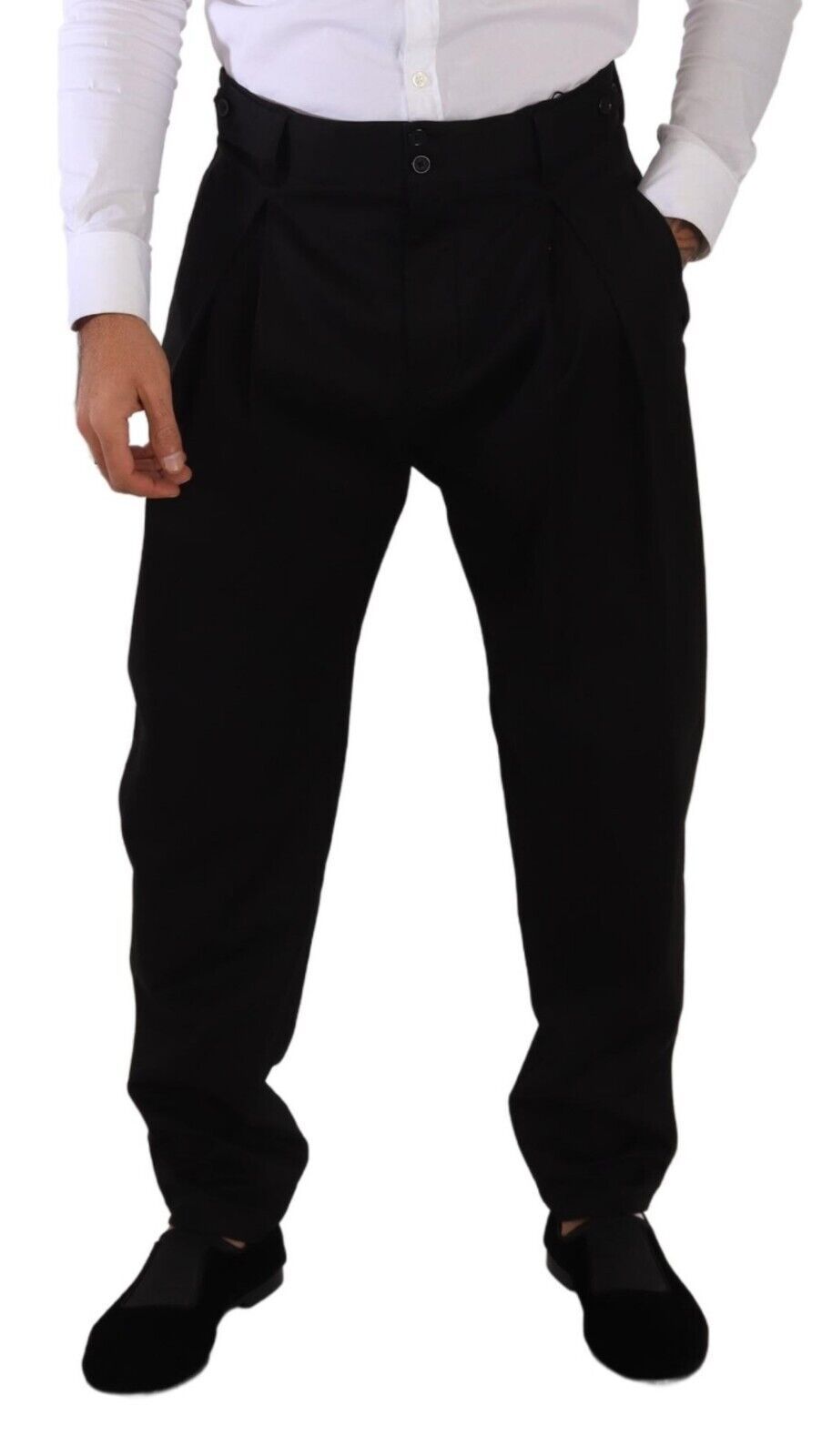 Elegante katoenen slim-fit broek