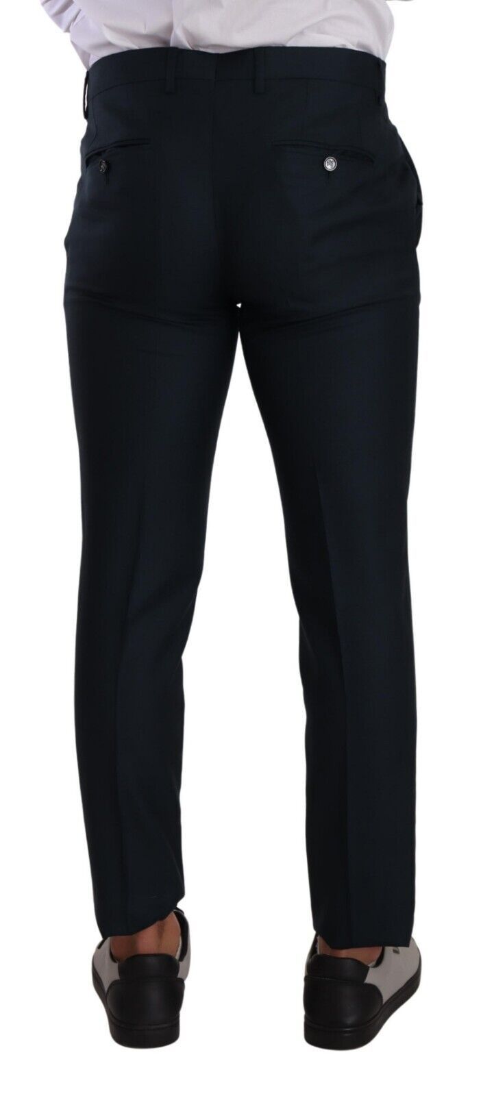 Elegante slim-fit kasjmier-zijden pantalon