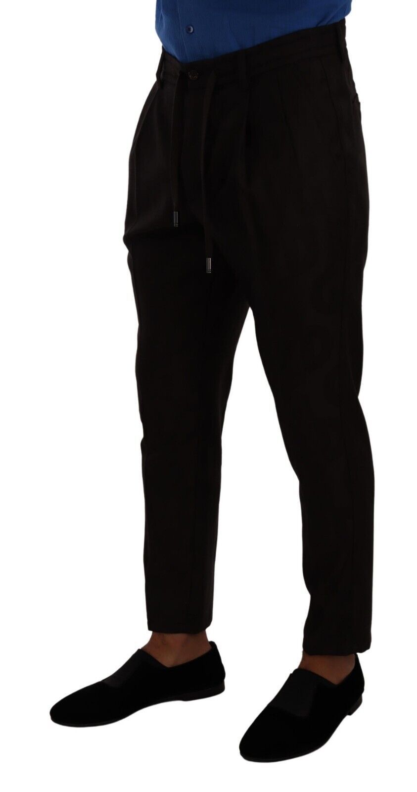 Elegante bordeauxrode joggingbroek van wol