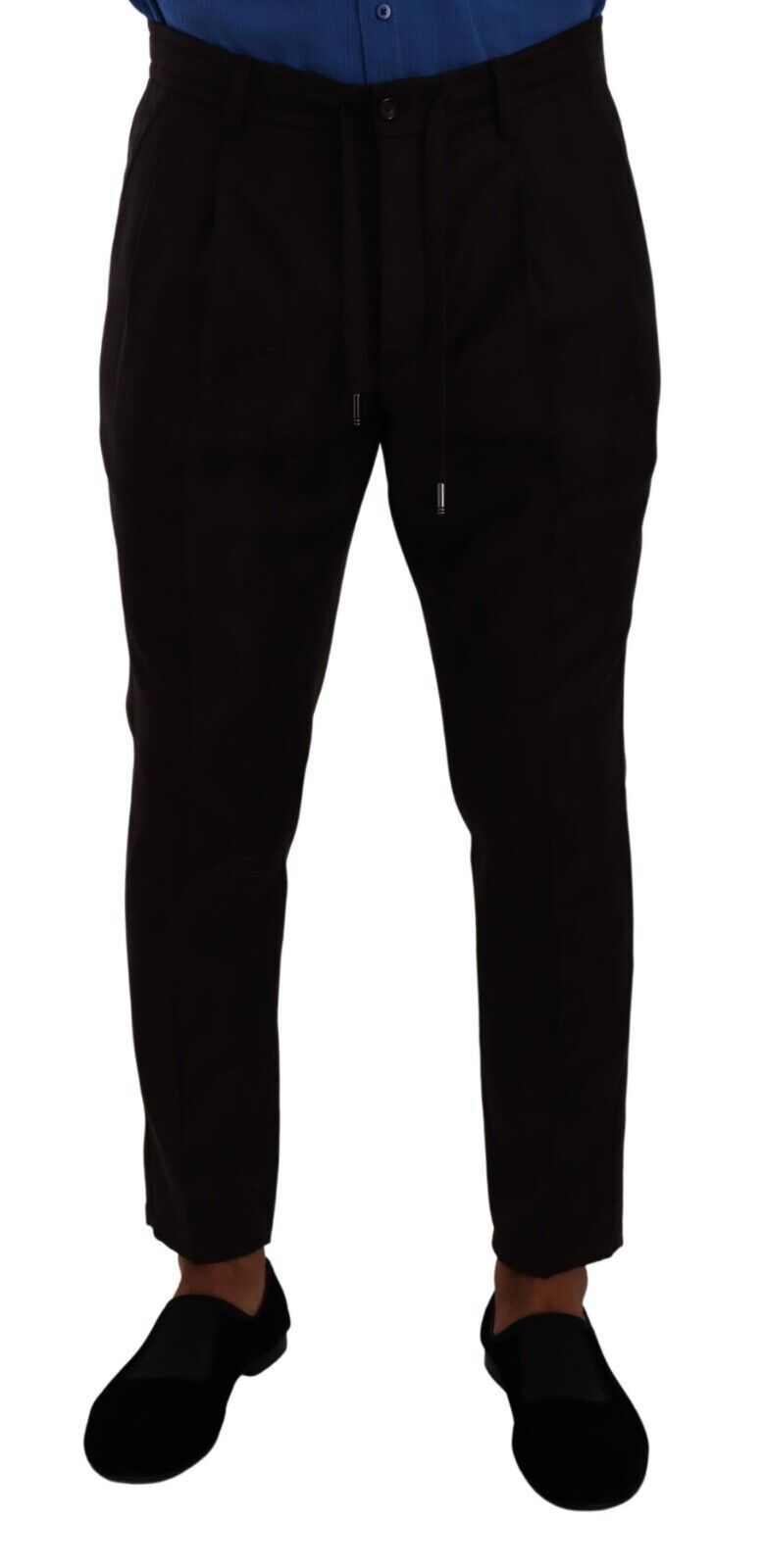 Elegante bordeauxrode joggingbroek van wol