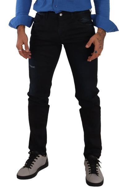 Elegante slim-fit skinny jeans in donkerblauw