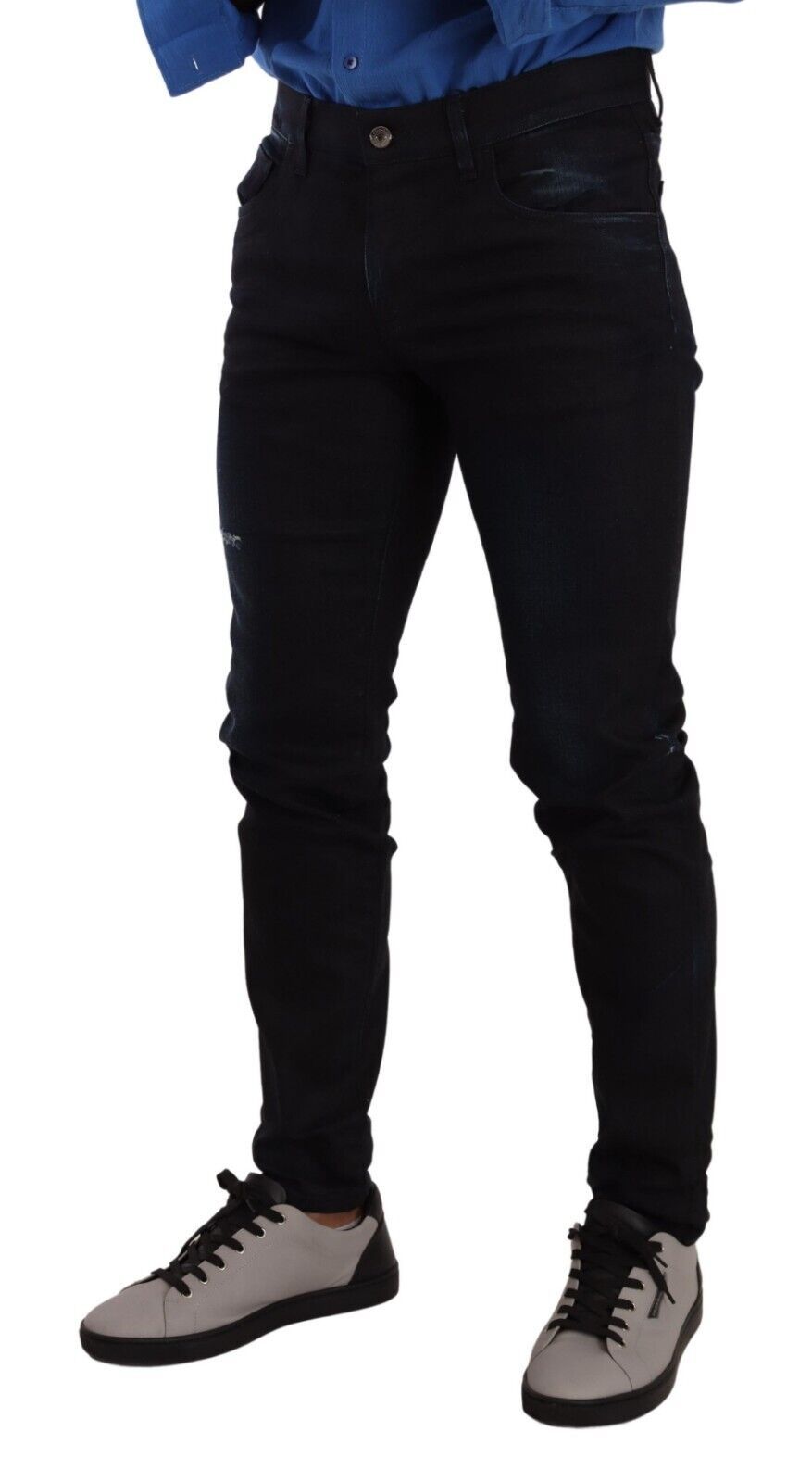 Elegante slim-fit skinny jeans in donkerblauw