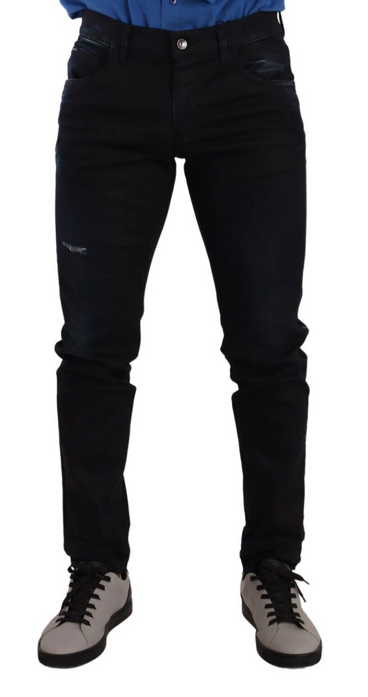 Elegante slim-fit skinny jeans in donkerblauw