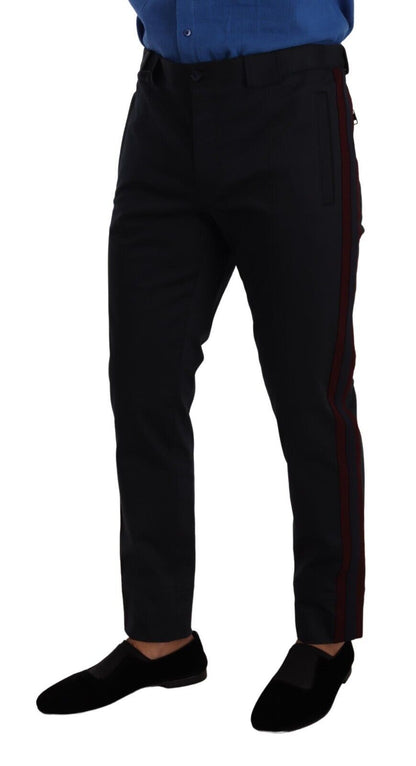 Pantalones chinos elegantes de corte slim en azul