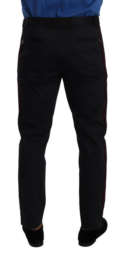 Pantalones chinos elegantes de corte slim en azul