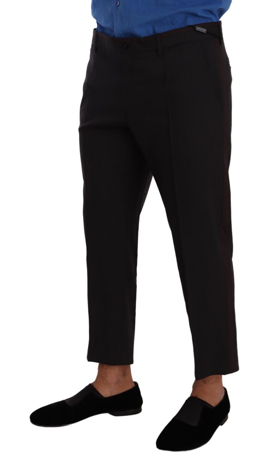 Elegante cropped wollen stretchbroek