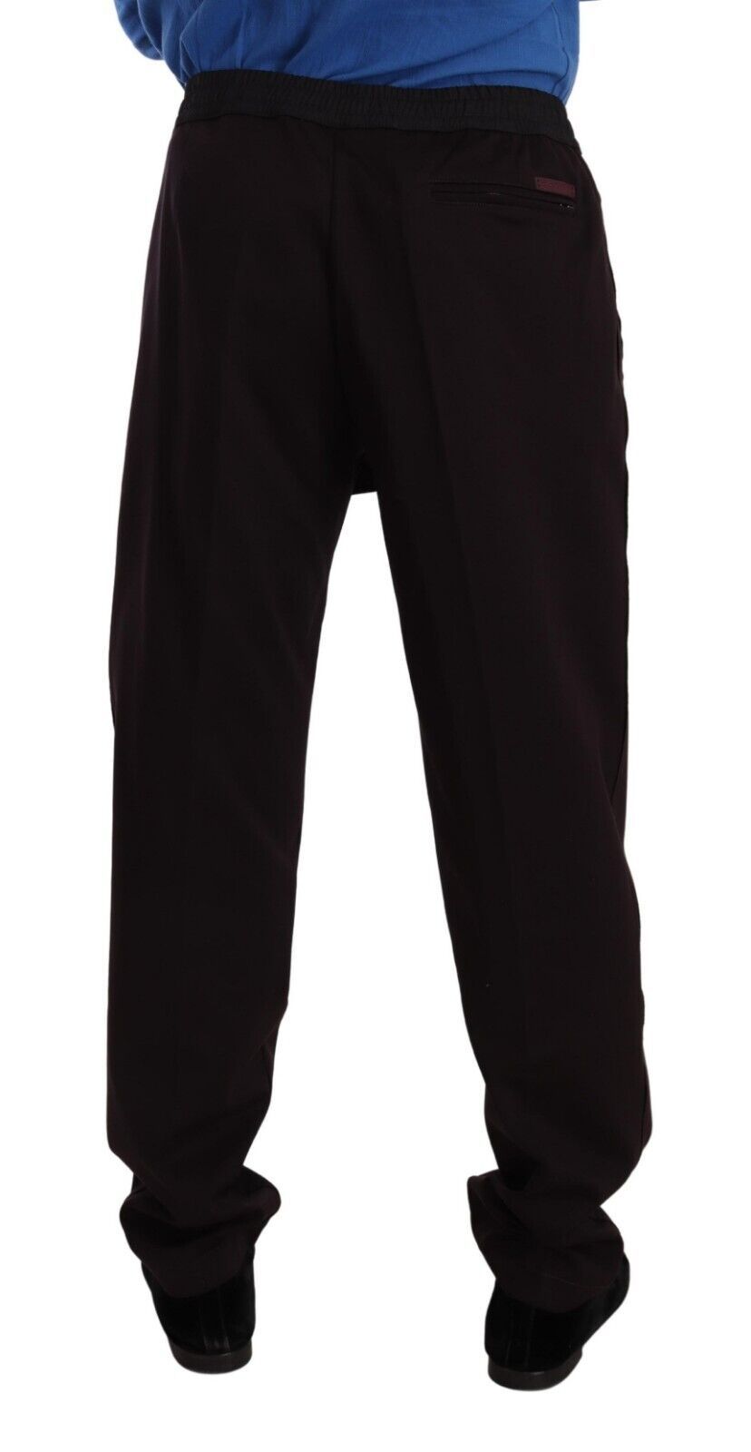 Joggers elegantes de algodón burdeos