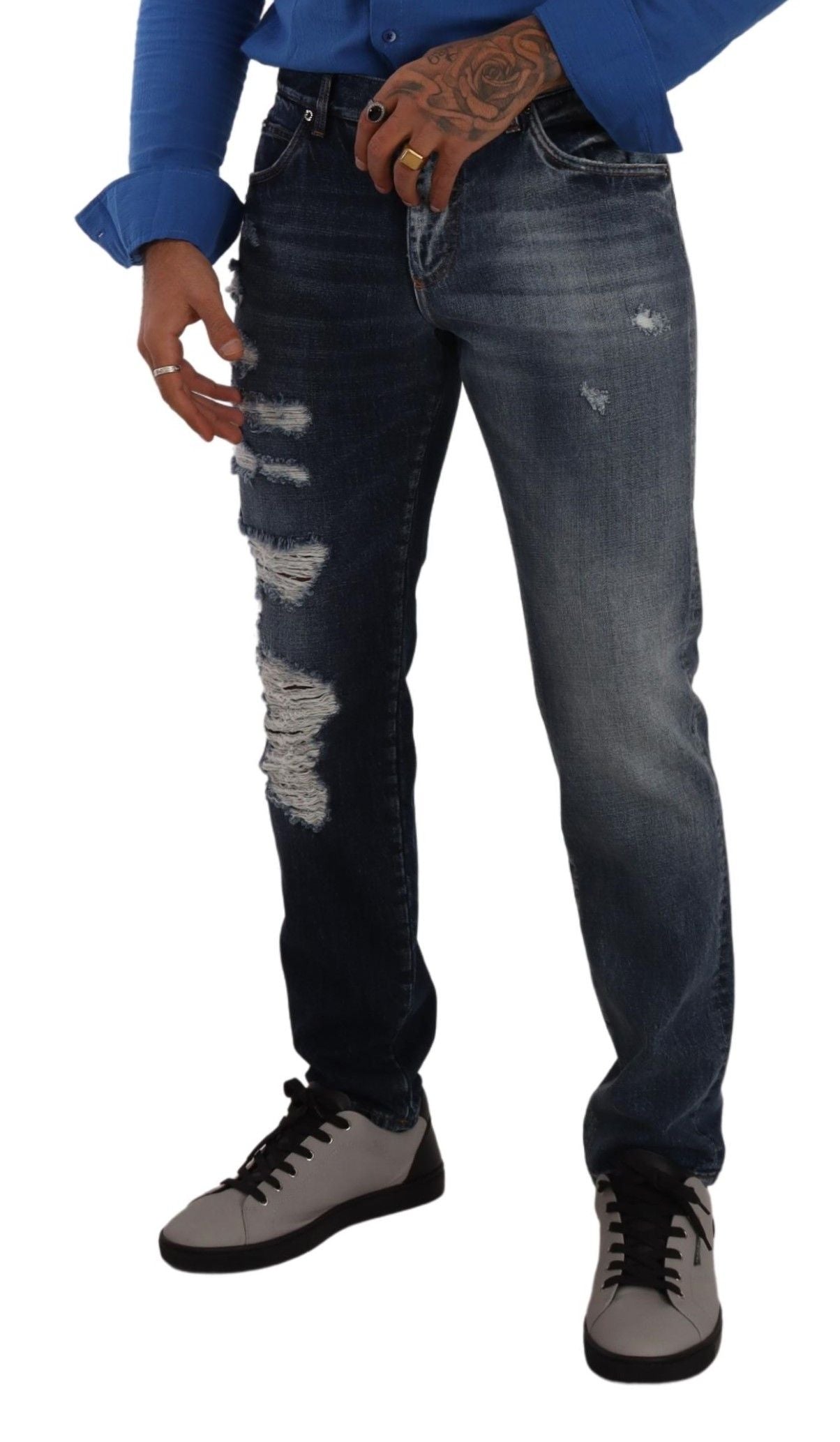 Chique gescheurde denimjeans