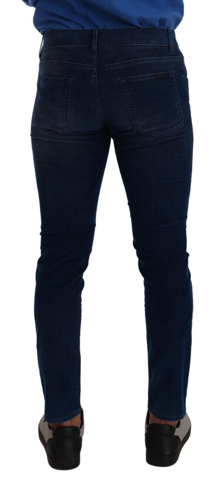 Strakke donkerblauwe slim-fit jeans