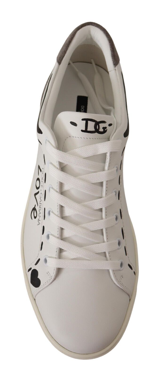 Elegant White Leather Casual Sneakers