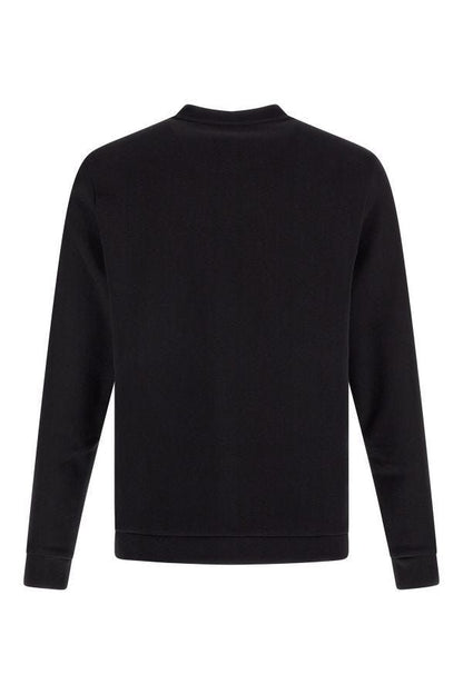 Elegant zwart katoenen sweatshirt met ronde hals