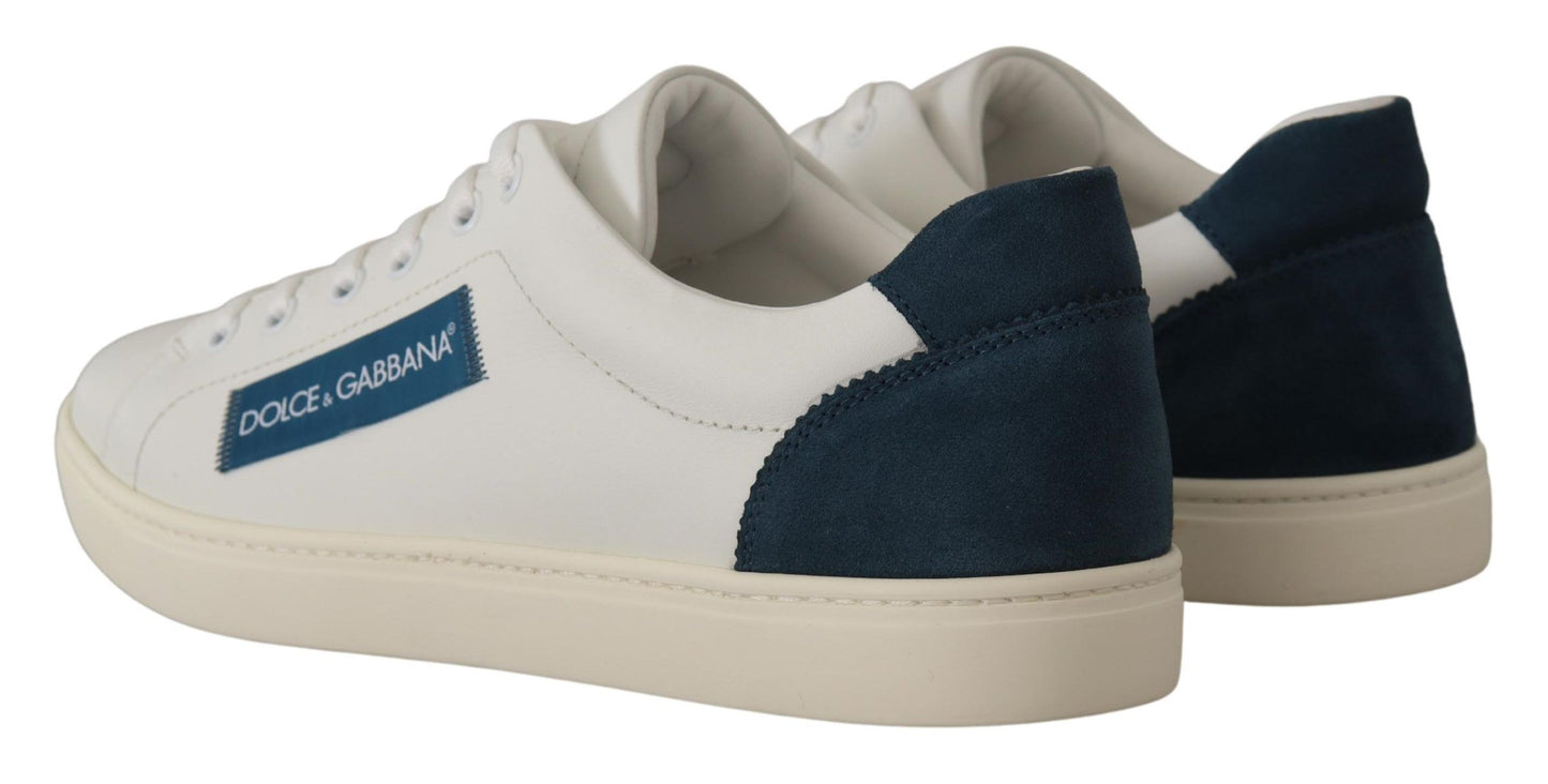 Chique witte leren lage sneakers