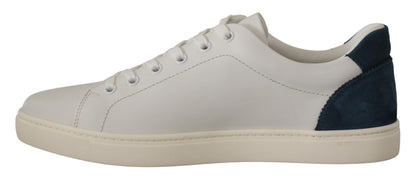 Chique witte leren lage sneakers