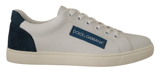 Chique witte leren lage sneakers