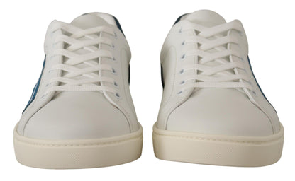 Chique witte leren lage sneakers