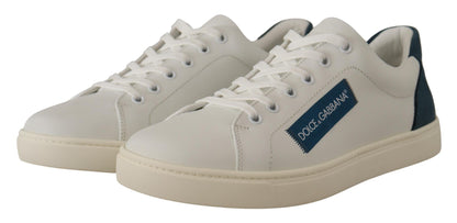 Chique witte leren lage sneakers