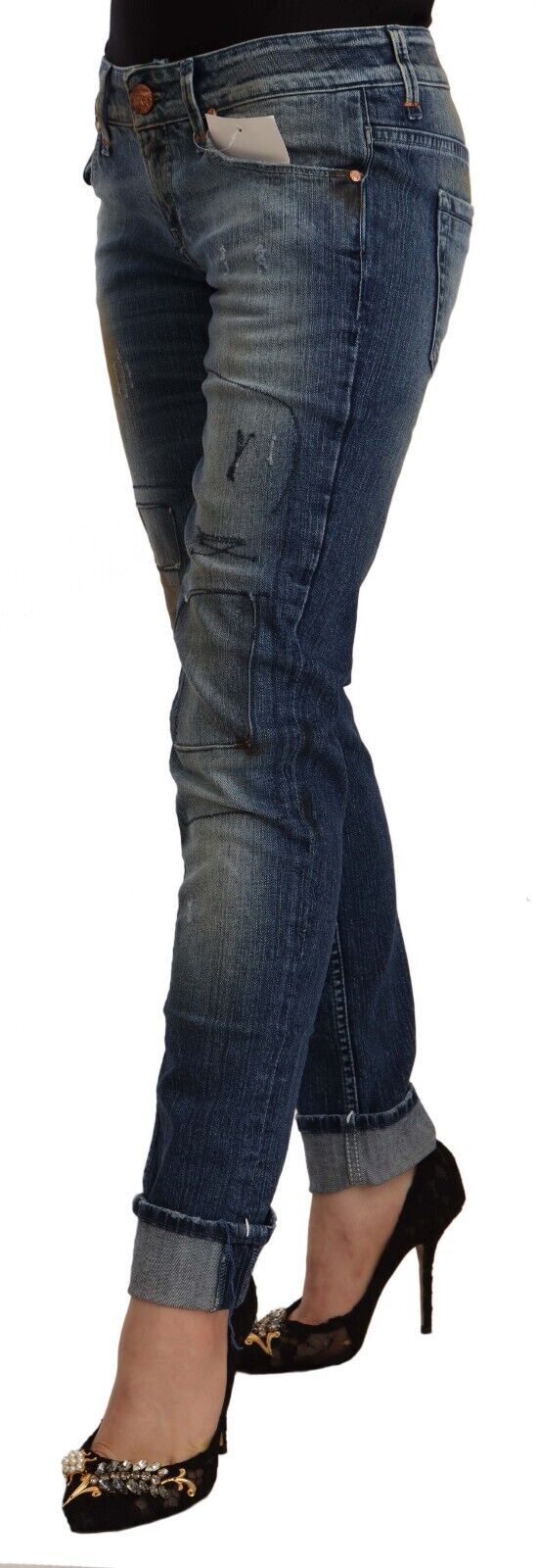 Chic Blue Washed Skinny Denim Serenade