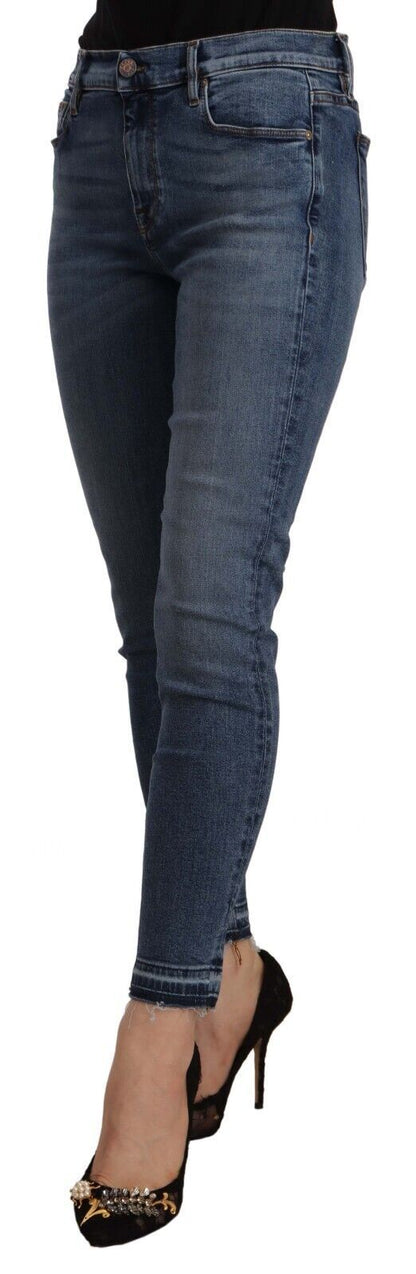 Chic Slim Fit Blue Washed Jeans