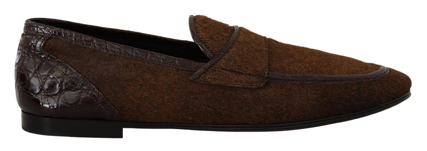 Prachtige exotische leren loafers