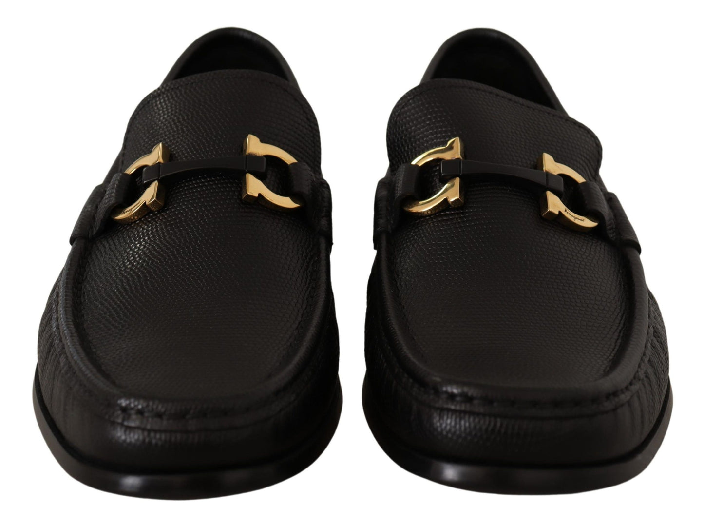 Elegante zwarte kalfsleren loafers