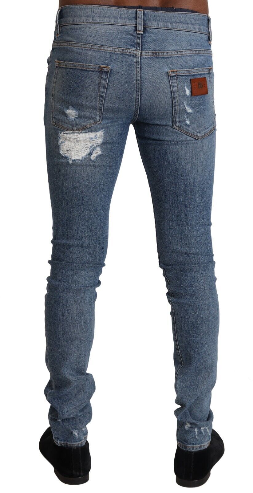 Elegante lichtblauwe skinny denimbroek