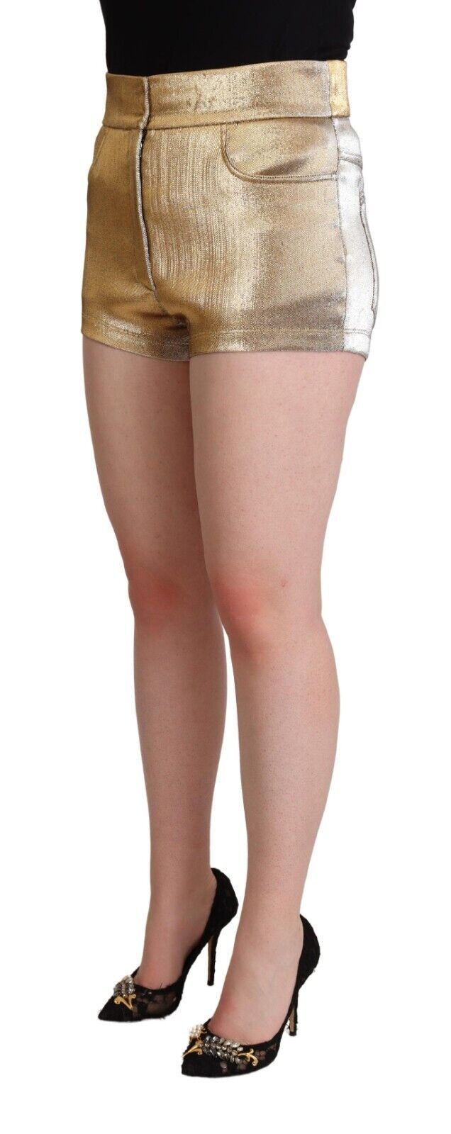 Elegante metallic gouden hotpants