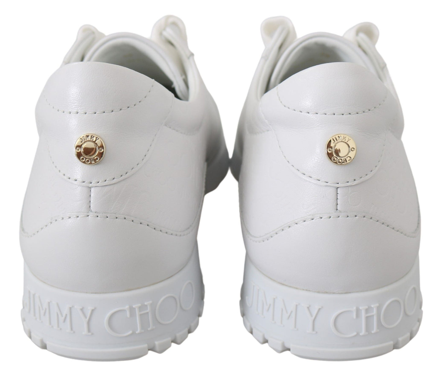 Elegante witte lederen sneakers