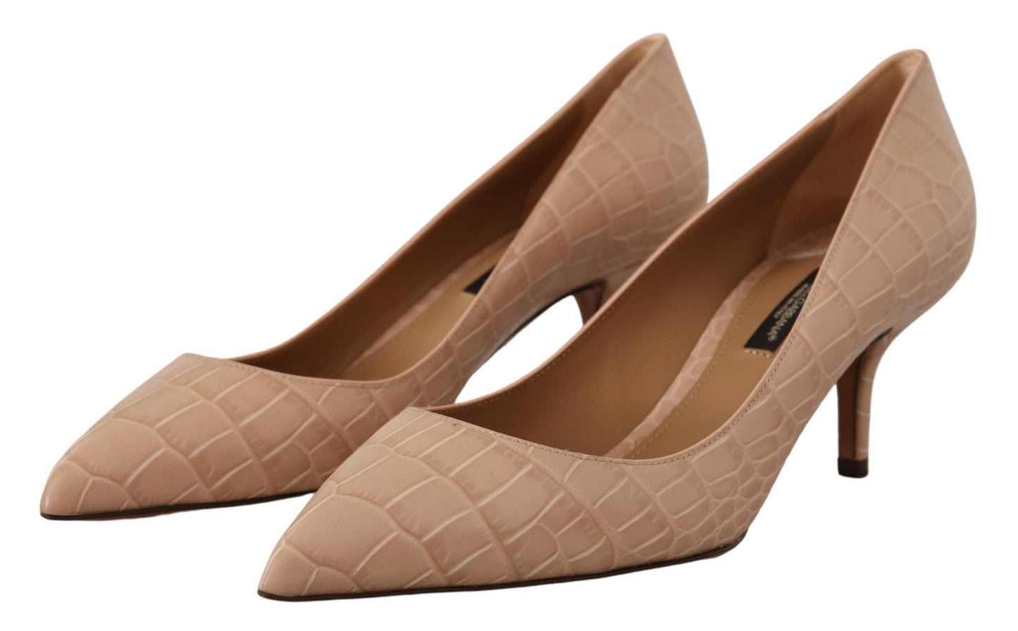 Elegante beige leren pumps