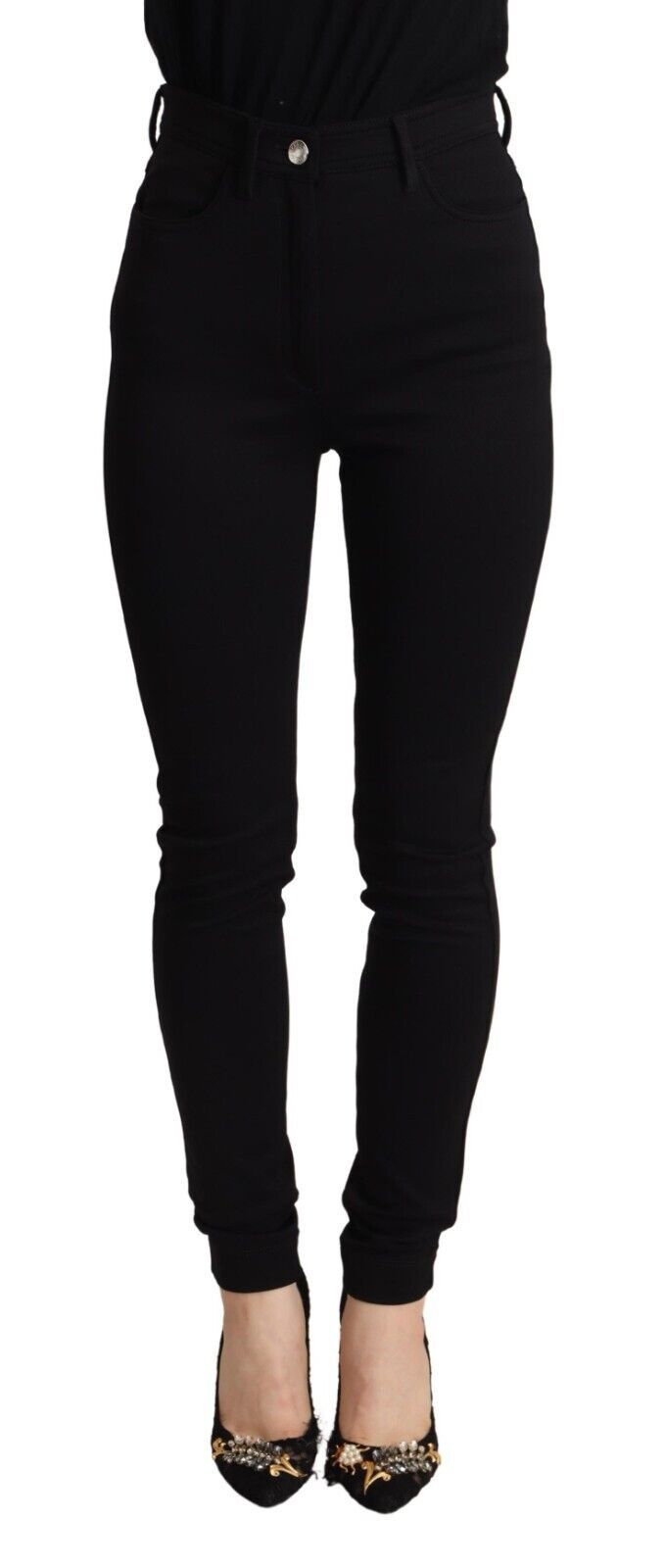 Elegante slim-fit broek met hoge taille