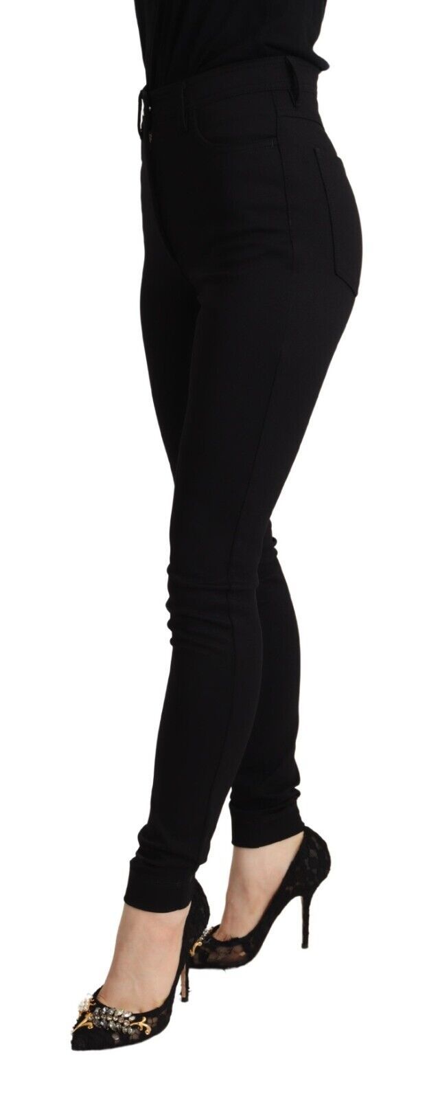 Elegante slim-fit broek met hoge taille