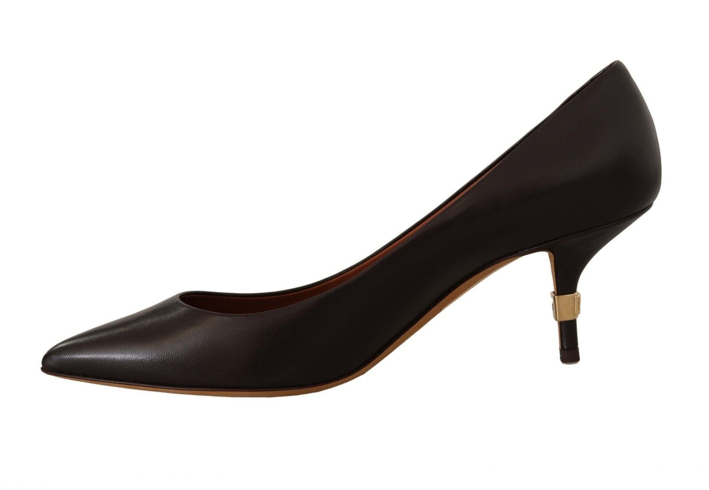 Elegante bruine leren hakkenpumps