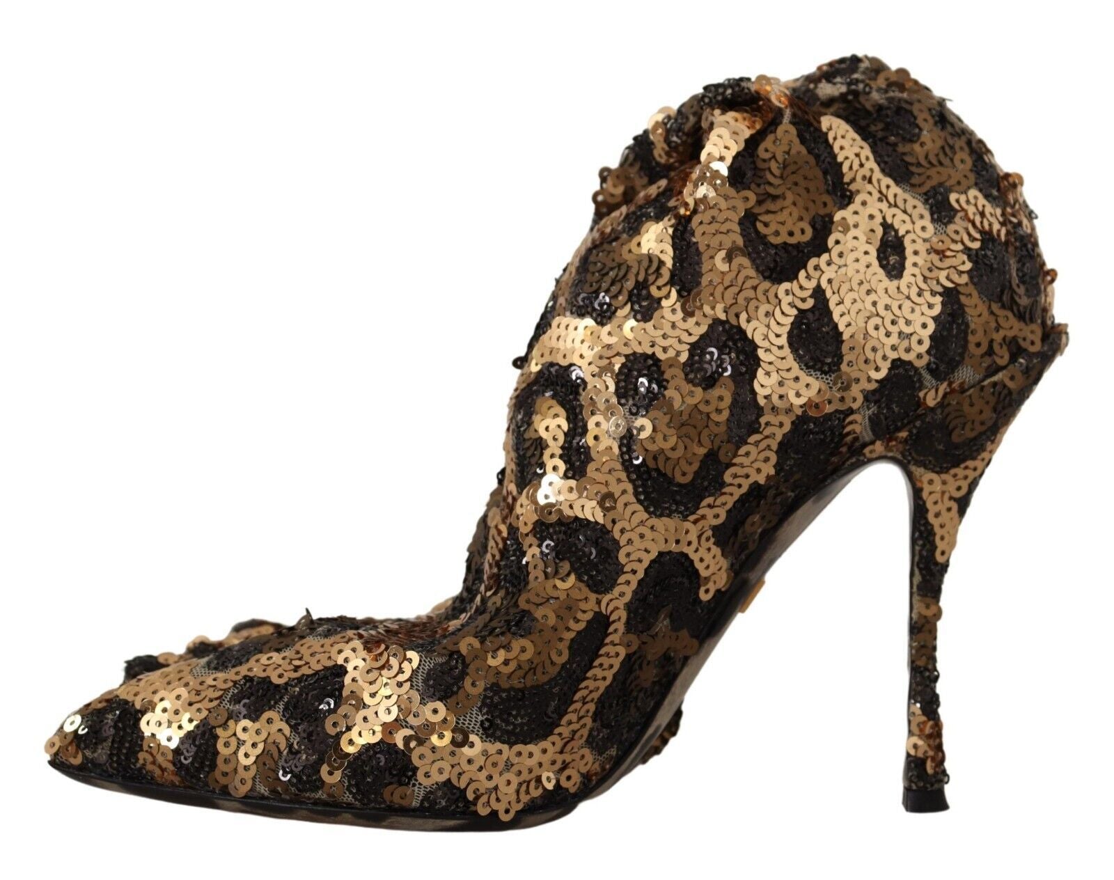 Botas hasta la rodilla con lentejuelas de leopardo elegantes