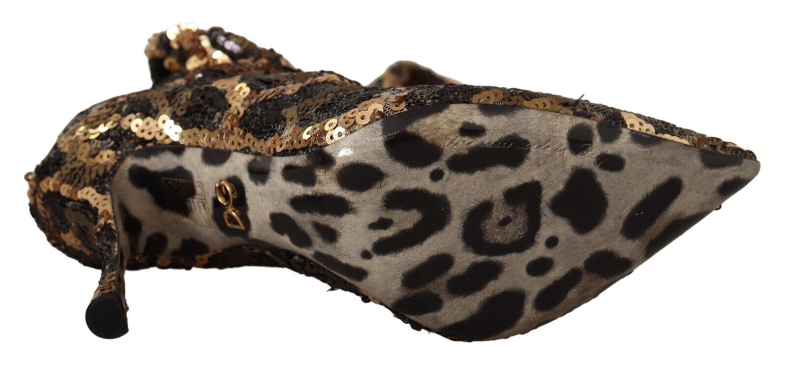 Botas hasta la rodilla con lentejuelas de leopardo elegantes