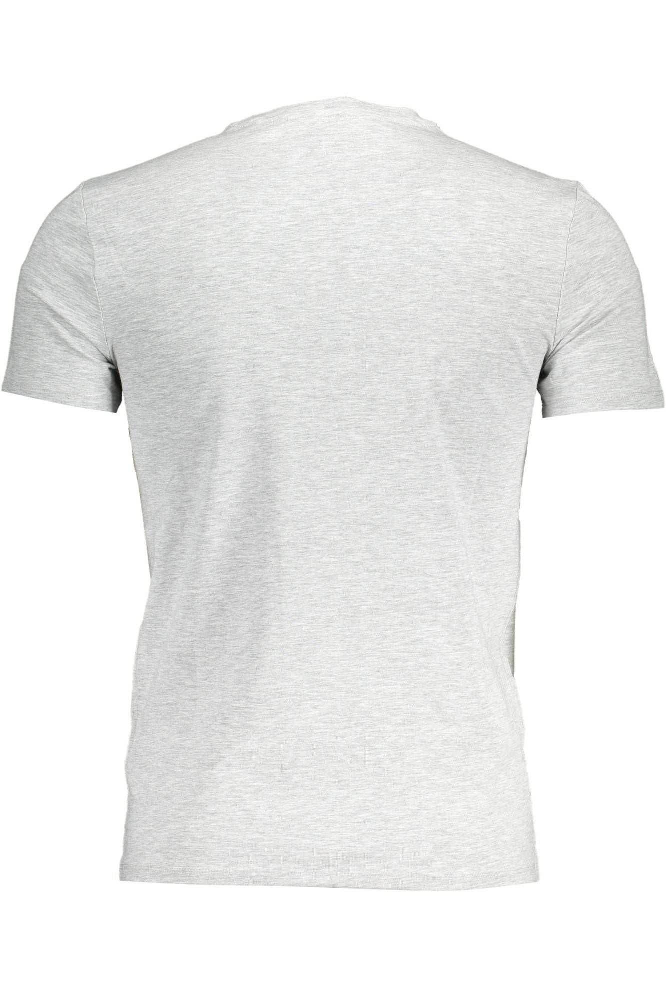 Essential Gray Crew Neck Logo Tee