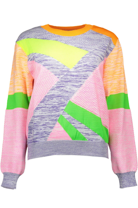 Chic Multicolor Logo Sweater