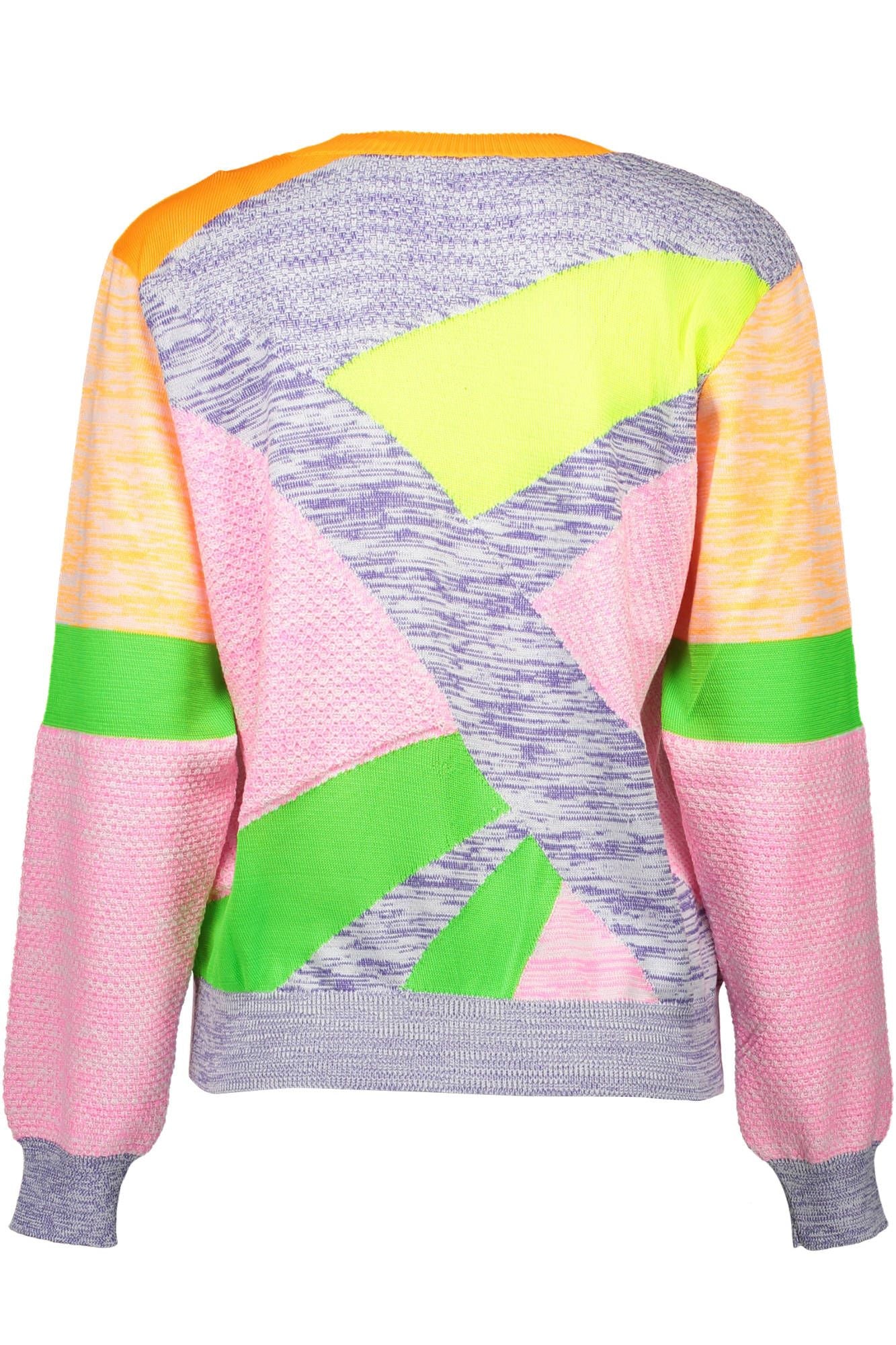 Chic Multicolor Logo Sweater