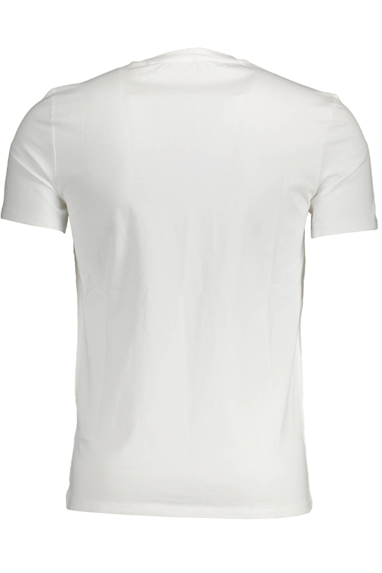 Sleek White Round Neck Slim Fit Tee