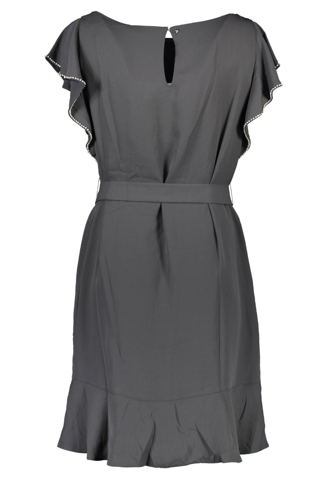 Black Polyester Women Dress